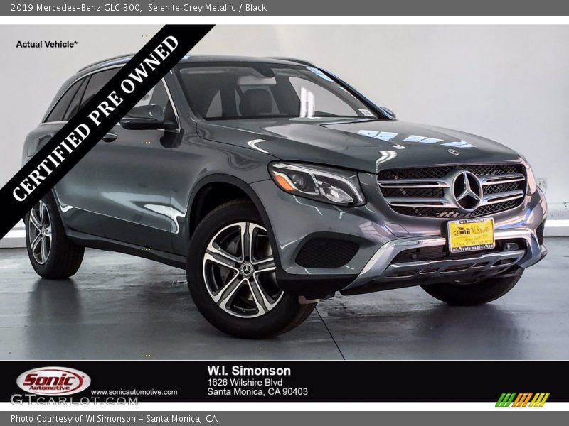 Selenite Grey Metallic / Black 2019 Mercedes-Benz GLC 300
