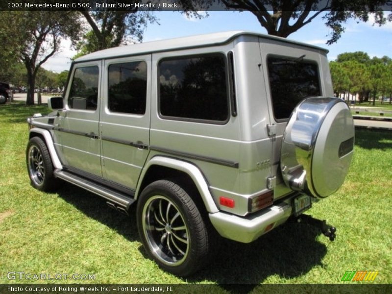 Brilliant Silver Metallic / Black 2002 Mercedes-Benz G 500