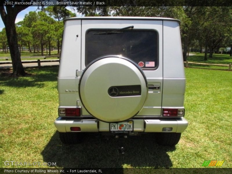 Brilliant Silver Metallic / Black 2002 Mercedes-Benz G 500