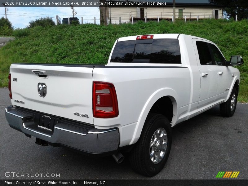 Bright White / Mountain Brown/Light Frost Beige 2020 Ram 2500 Laramie Mega Cab 4x4