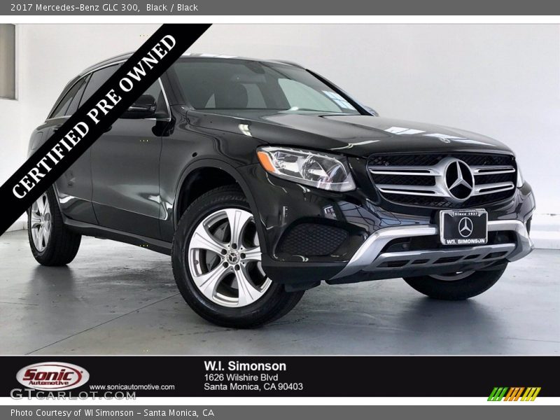 Black / Black 2017 Mercedes-Benz GLC 300