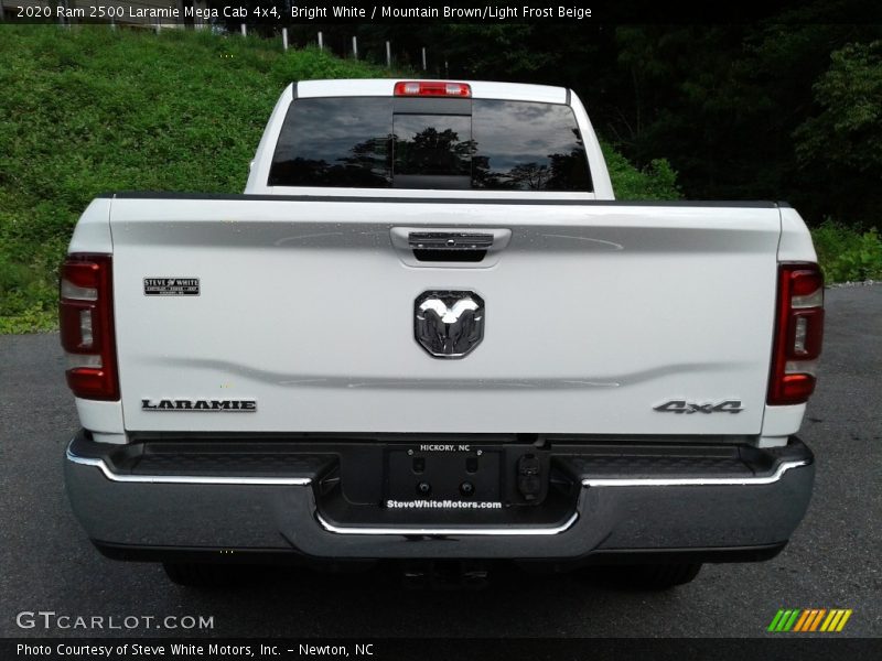 Bright White / Mountain Brown/Light Frost Beige 2020 Ram 2500 Laramie Mega Cab 4x4