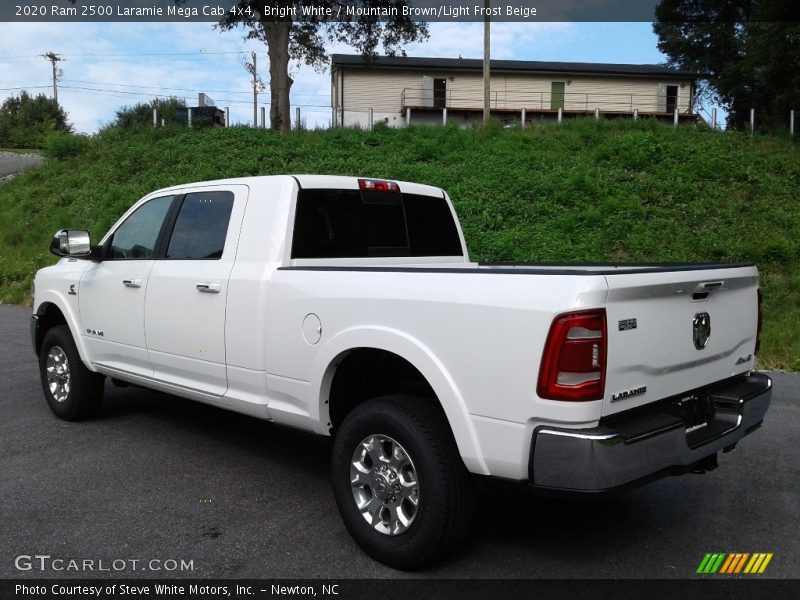 Bright White / Mountain Brown/Light Frost Beige 2020 Ram 2500 Laramie Mega Cab 4x4