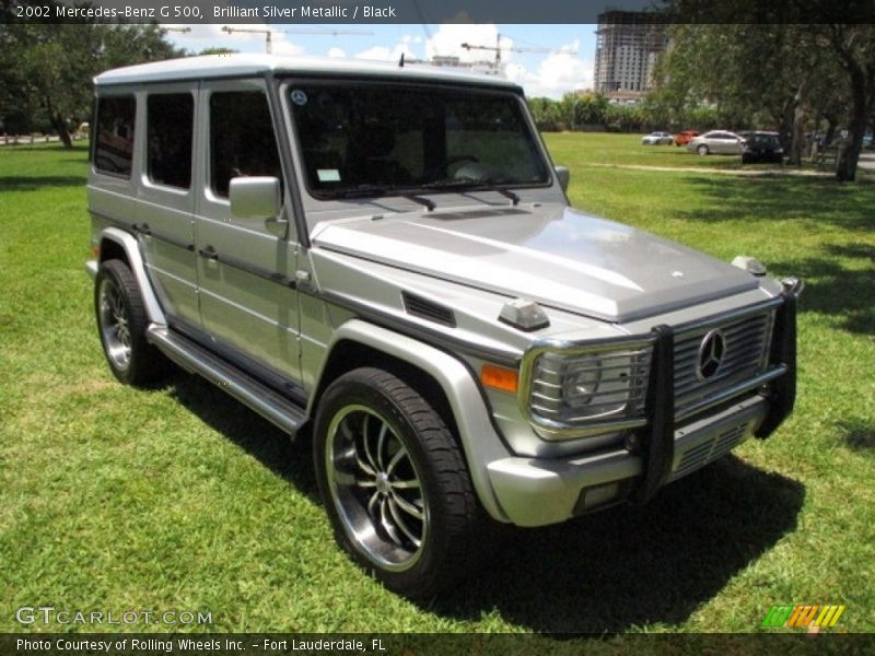 Brilliant Silver Metallic / Black 2002 Mercedes-Benz G 500