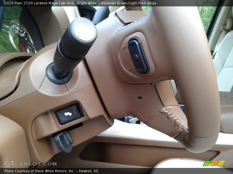 Bright White / Mountain Brown/Light Frost Beige 2020 Ram 2500 Laramie Mega Cab 4x4