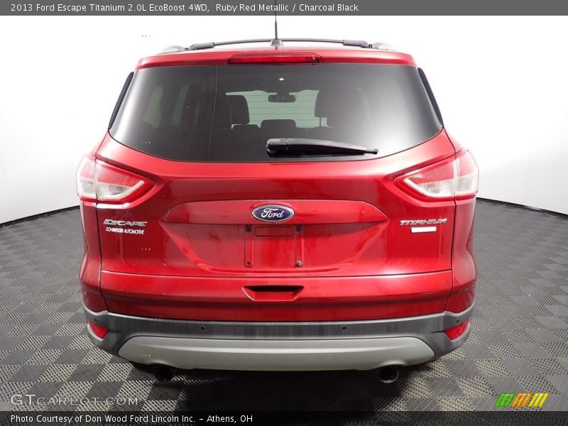 Ruby Red Metallic / Charcoal Black 2013 Ford Escape Titanium 2.0L EcoBoost 4WD