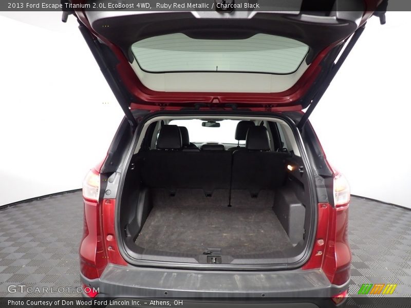Ruby Red Metallic / Charcoal Black 2013 Ford Escape Titanium 2.0L EcoBoost 4WD