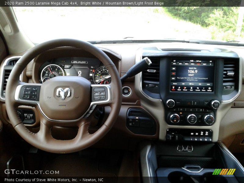 Bright White / Mountain Brown/Light Frost Beige 2020 Ram 2500 Laramie Mega Cab 4x4