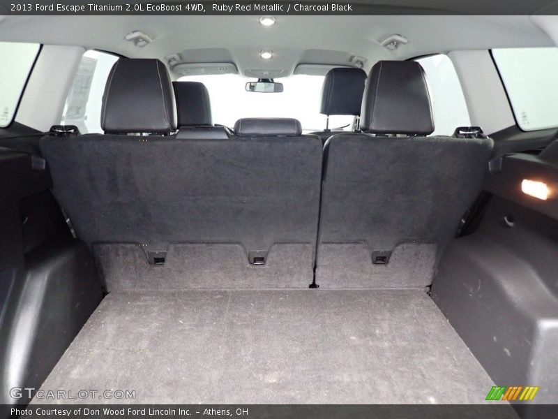 Ruby Red Metallic / Charcoal Black 2013 Ford Escape Titanium 2.0L EcoBoost 4WD