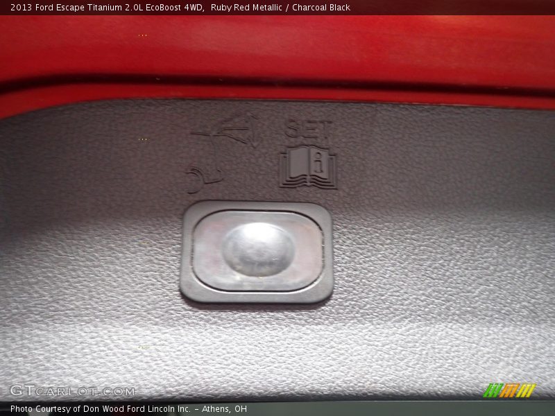 Ruby Red Metallic / Charcoal Black 2013 Ford Escape Titanium 2.0L EcoBoost 4WD