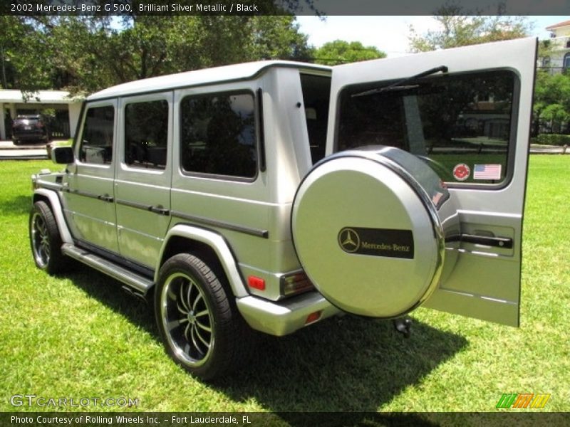 Brilliant Silver Metallic / Black 2002 Mercedes-Benz G 500