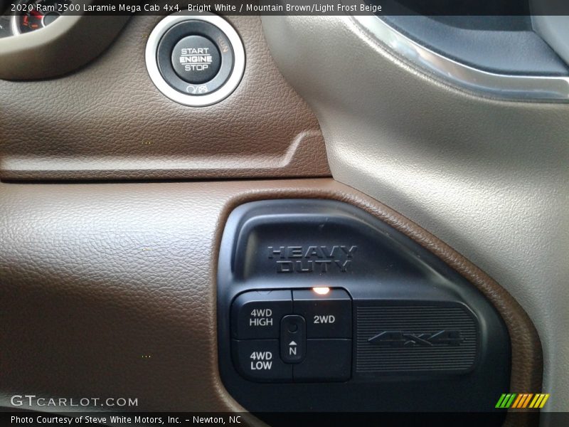 Bright White / Mountain Brown/Light Frost Beige 2020 Ram 2500 Laramie Mega Cab 4x4