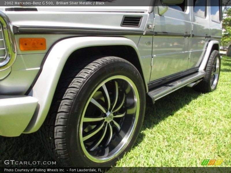 Brilliant Silver Metallic / Black 2002 Mercedes-Benz G 500