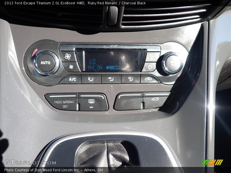 Ruby Red Metallic / Charcoal Black 2013 Ford Escape Titanium 2.0L EcoBoost 4WD