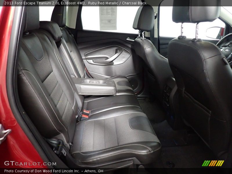 Ruby Red Metallic / Charcoal Black 2013 Ford Escape Titanium 2.0L EcoBoost 4WD