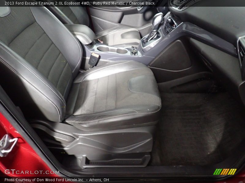 Ruby Red Metallic / Charcoal Black 2013 Ford Escape Titanium 2.0L EcoBoost 4WD