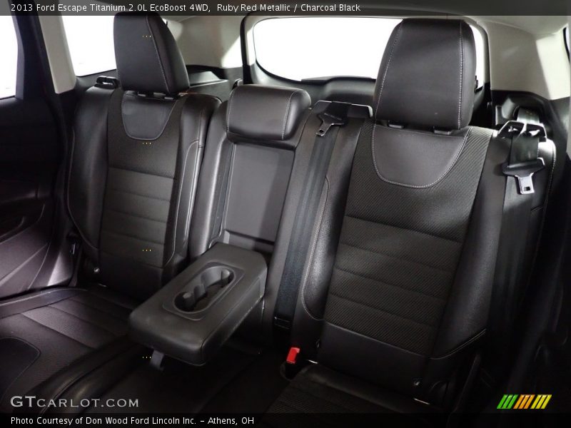 Ruby Red Metallic / Charcoal Black 2013 Ford Escape Titanium 2.0L EcoBoost 4WD