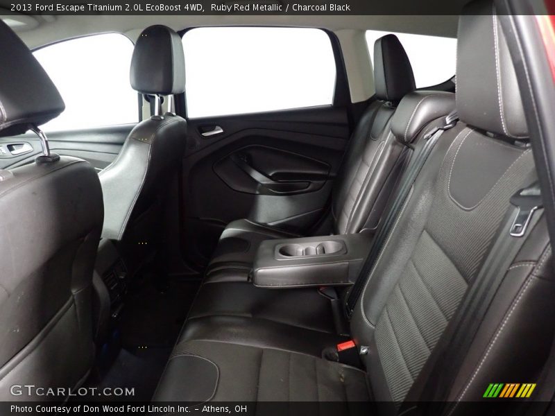 Ruby Red Metallic / Charcoal Black 2013 Ford Escape Titanium 2.0L EcoBoost 4WD