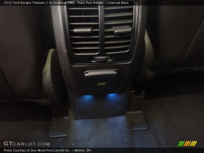 Ruby Red Metallic / Charcoal Black 2013 Ford Escape Titanium 2.0L EcoBoost 4WD