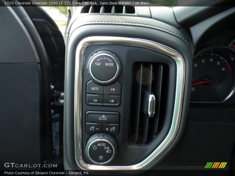 Satin Steel Metallic / Jet Black 2020 Chevrolet Silverado 1500 LT Z71 Crew Cab 4x4