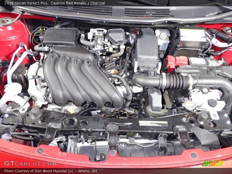 Cayenne Red Metallic / Charcoal 2018 Nissan Versa S Plus