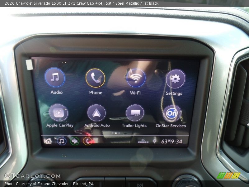 Satin Steel Metallic / Jet Black 2020 Chevrolet Silverado 1500 LT Z71 Crew Cab 4x4