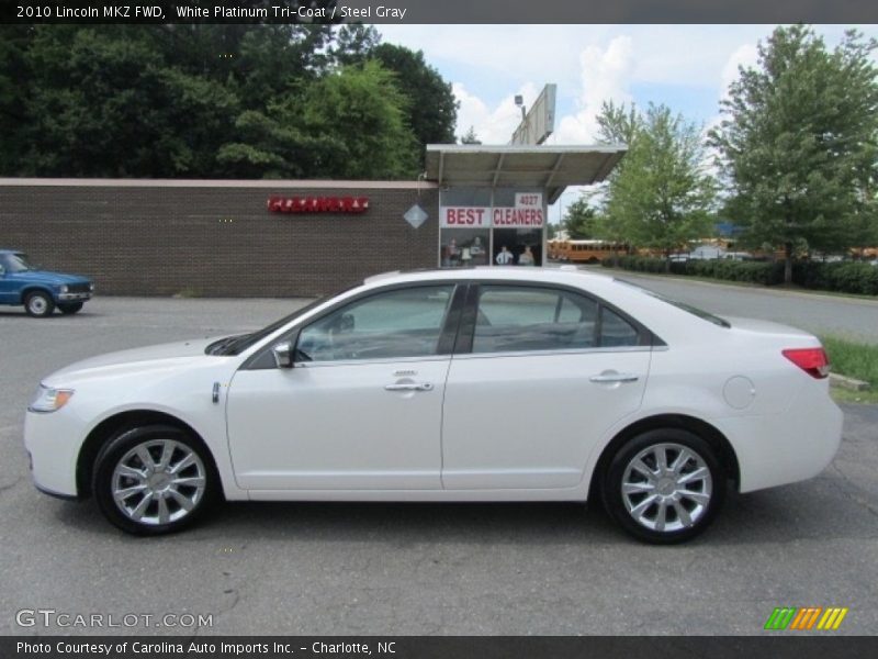 White Platinum Tri-Coat / Steel Gray 2010 Lincoln MKZ FWD