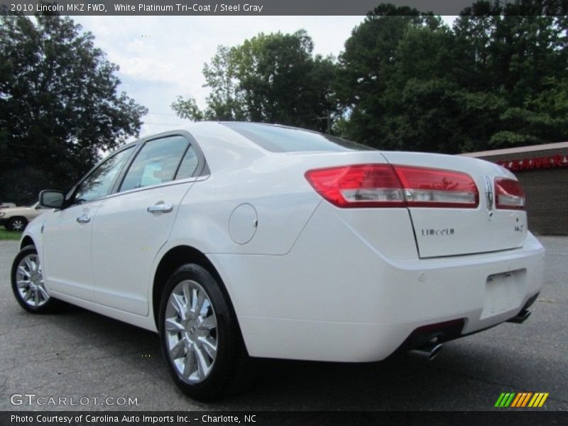 White Platinum Tri-Coat / Steel Gray 2010 Lincoln MKZ FWD