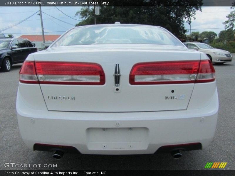 White Platinum Tri-Coat / Steel Gray 2010 Lincoln MKZ FWD