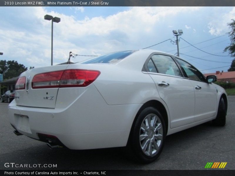 White Platinum Tri-Coat / Steel Gray 2010 Lincoln MKZ FWD