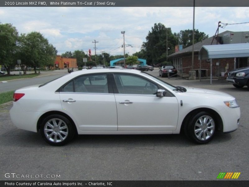 White Platinum Tri-Coat / Steel Gray 2010 Lincoln MKZ FWD