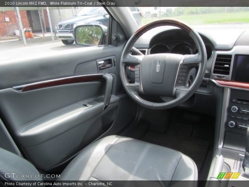 White Platinum Tri-Coat / Steel Gray 2010 Lincoln MKZ FWD