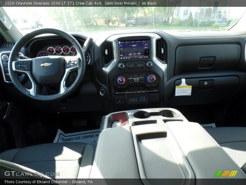 Satin Steel Metallic / Jet Black 2020 Chevrolet Silverado 1500 LT Z71 Crew Cab 4x4