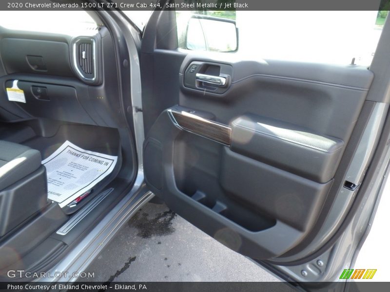 Satin Steel Metallic / Jet Black 2020 Chevrolet Silverado 1500 LT Z71 Crew Cab 4x4