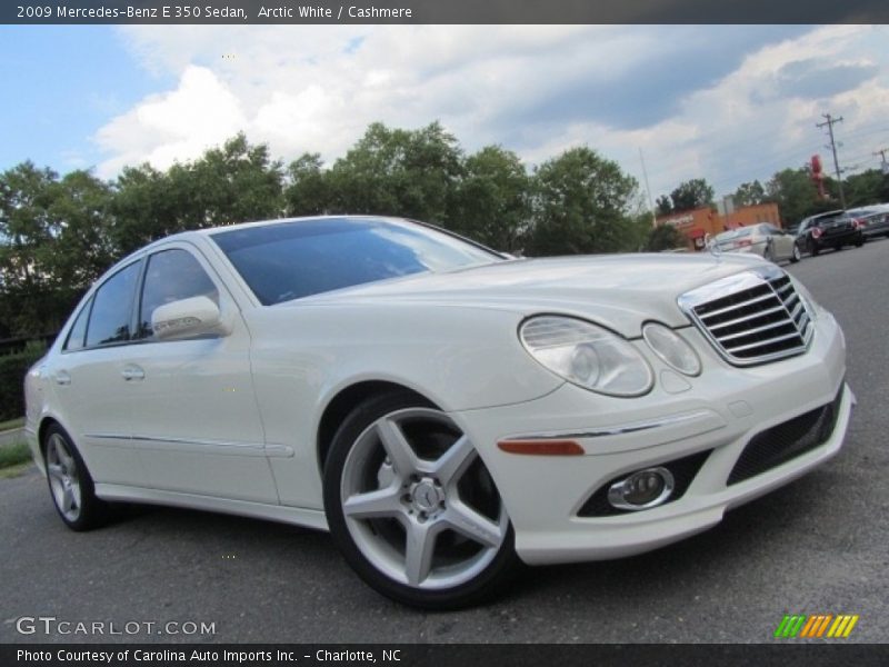 Arctic White / Cashmere 2009 Mercedes-Benz E 350 Sedan