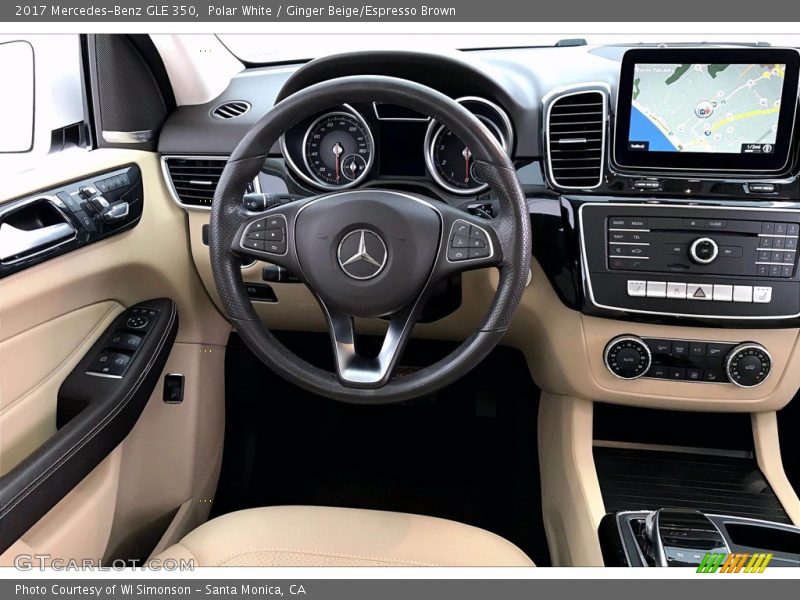 Polar White / Ginger Beige/Espresso Brown 2017 Mercedes-Benz GLE 350