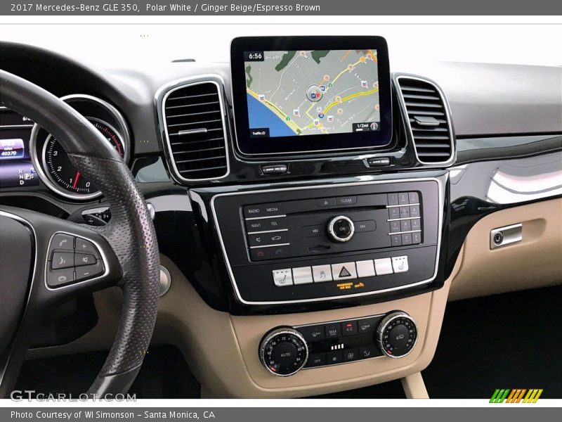 Polar White / Ginger Beige/Espresso Brown 2017 Mercedes-Benz GLE 350