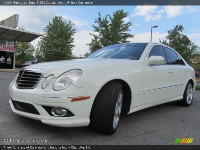 Arctic White / Cashmere 2009 Mercedes-Benz E 350 Sedan