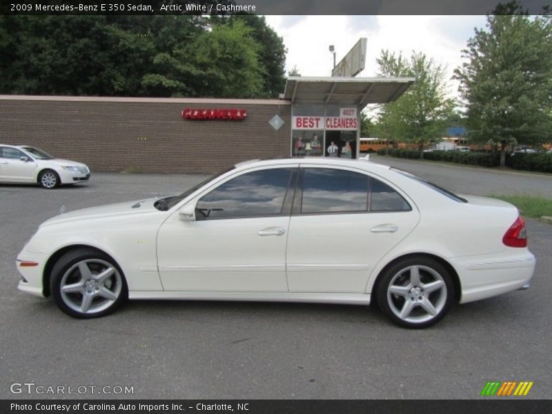 Arctic White / Cashmere 2009 Mercedes-Benz E 350 Sedan