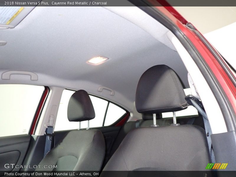 Cayenne Red Metallic / Charcoal 2018 Nissan Versa S Plus