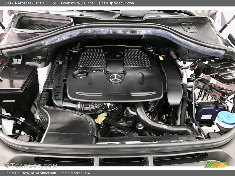 Polar White / Ginger Beige/Espresso Brown 2017 Mercedes-Benz GLE 350