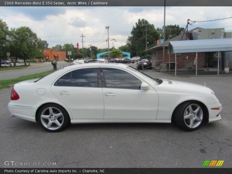 Arctic White / Cashmere 2009 Mercedes-Benz E 350 Sedan