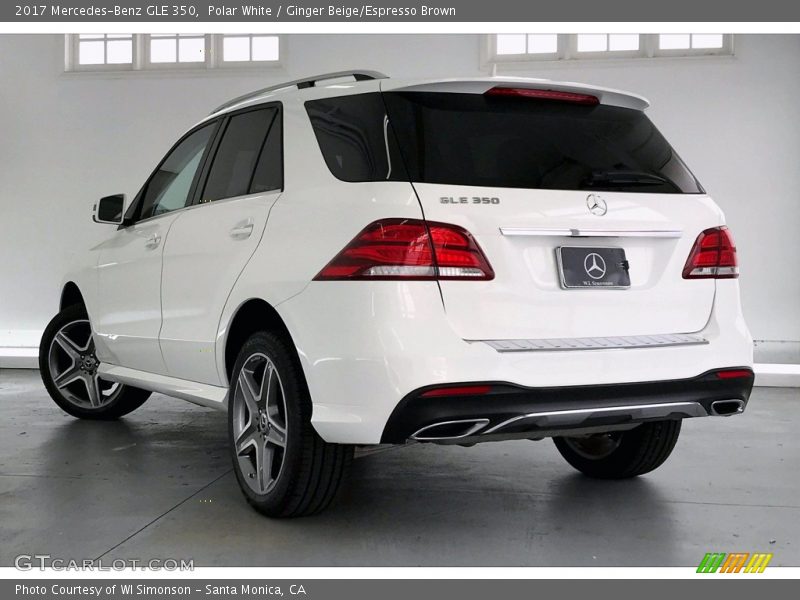Polar White / Ginger Beige/Espresso Brown 2017 Mercedes-Benz GLE 350