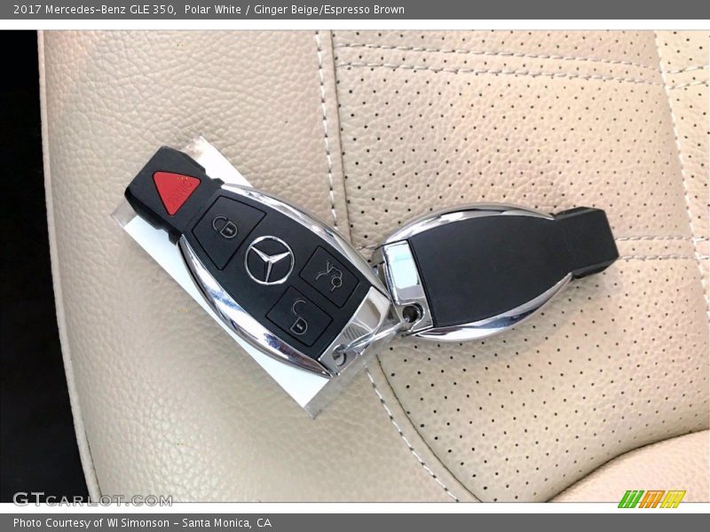 Polar White / Ginger Beige/Espresso Brown 2017 Mercedes-Benz GLE 350