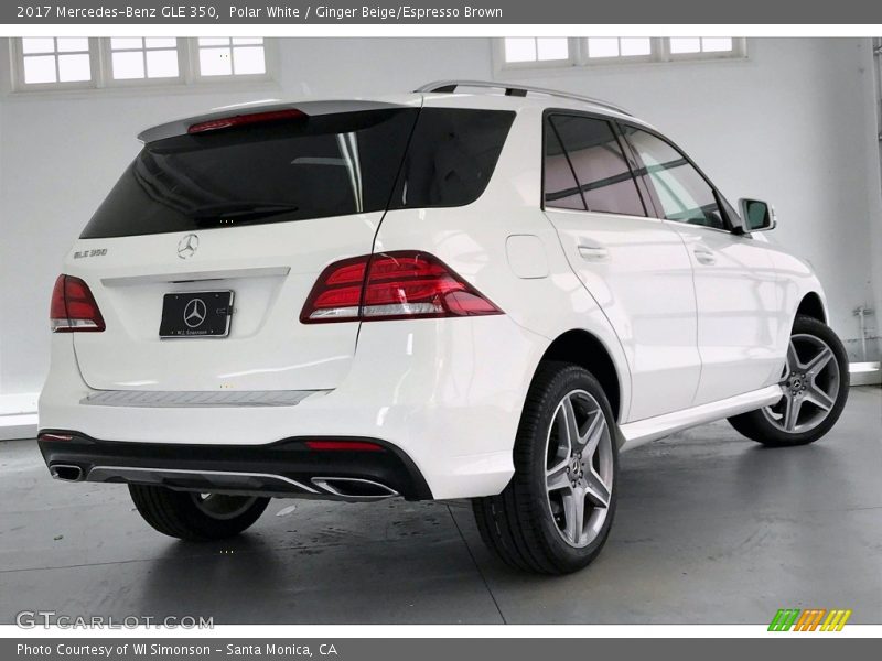 Polar White / Ginger Beige/Espresso Brown 2017 Mercedes-Benz GLE 350