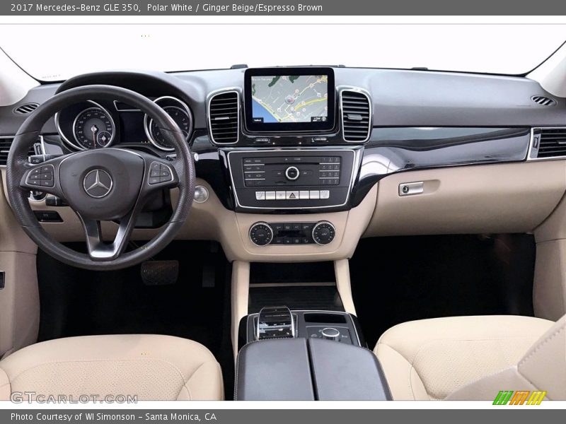 Polar White / Ginger Beige/Espresso Brown 2017 Mercedes-Benz GLE 350