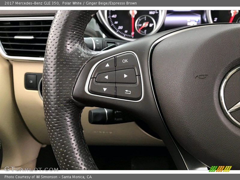 Polar White / Ginger Beige/Espresso Brown 2017 Mercedes-Benz GLE 350