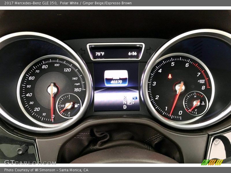 Polar White / Ginger Beige/Espresso Brown 2017 Mercedes-Benz GLE 350