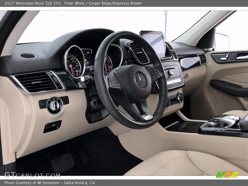 Polar White / Ginger Beige/Espresso Brown 2017 Mercedes-Benz GLE 350