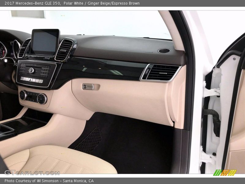 Polar White / Ginger Beige/Espresso Brown 2017 Mercedes-Benz GLE 350